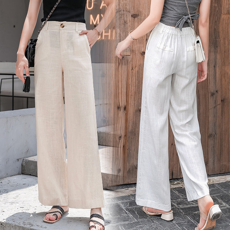 Finiks Gravity | Women's Linen-Blend Wide-Leg Pants | Product image 1