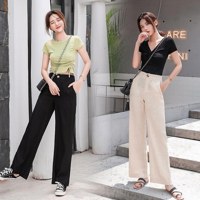 Finiks Gravity | Women's Linen-Blend Wide-Leg Pants | Product image 4