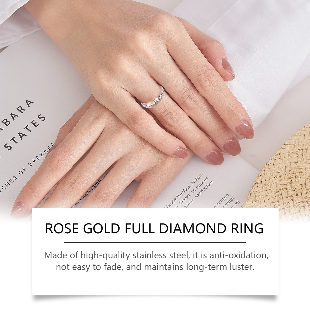 Rose Gold Stainless Steel Ring