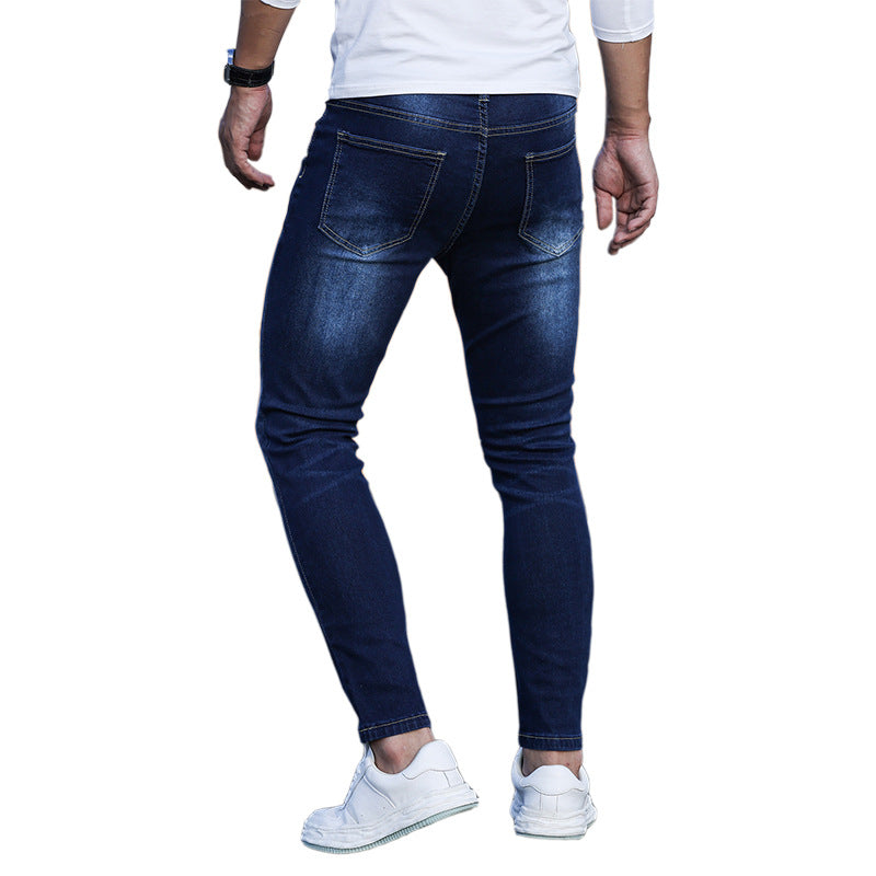 Denim Blue Stretch Skinny Jeans - alternate view