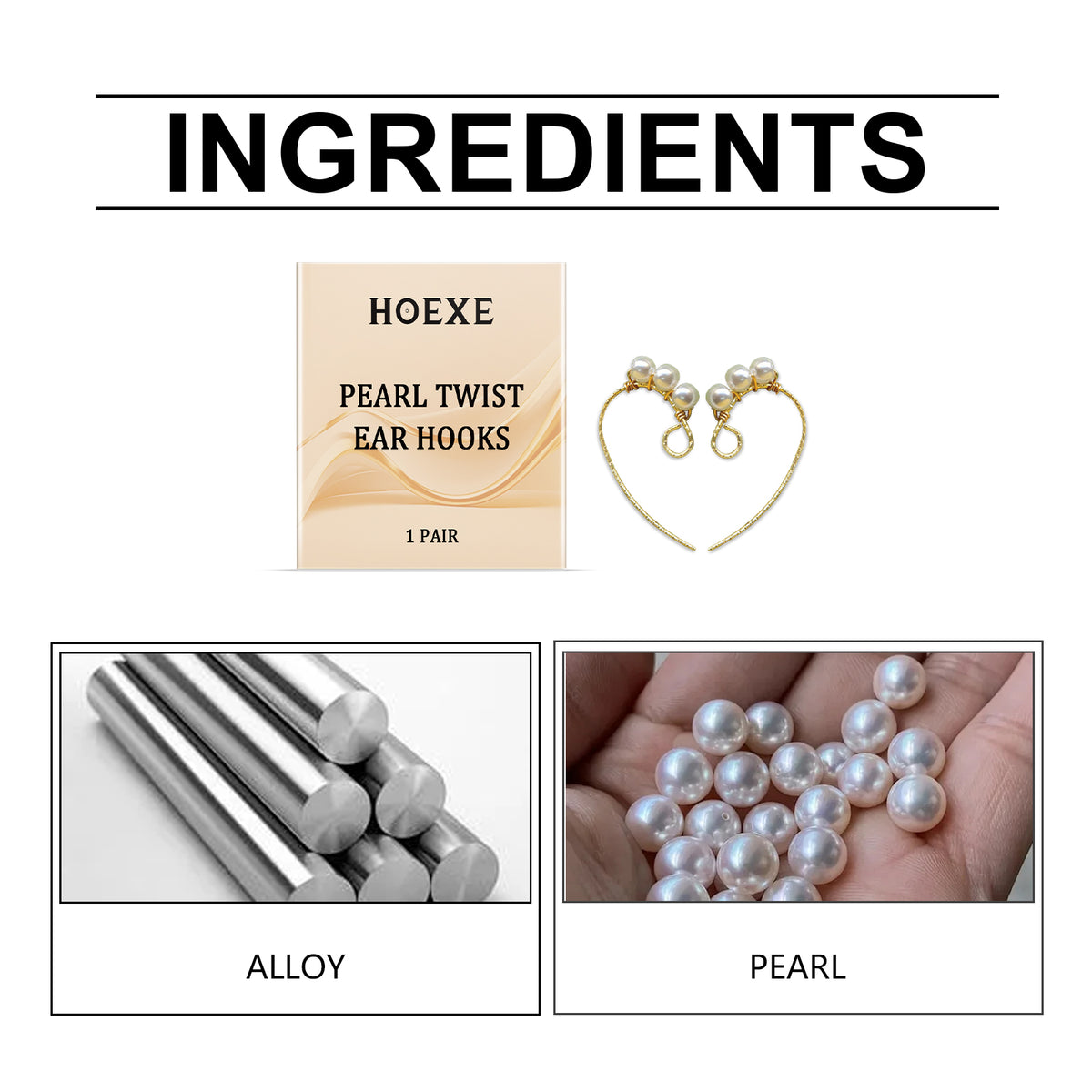 Pearl Twist Ear Hooks