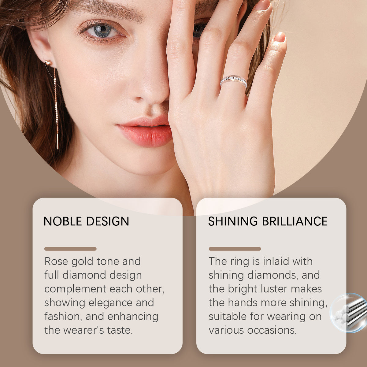 Rose Gold Stainless Steel Ring