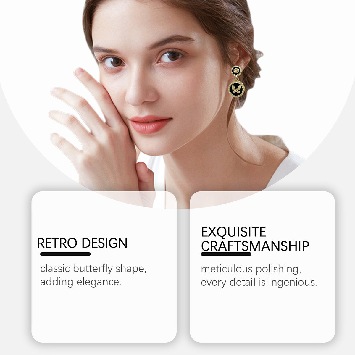 Vintage Butterfly Earrings
