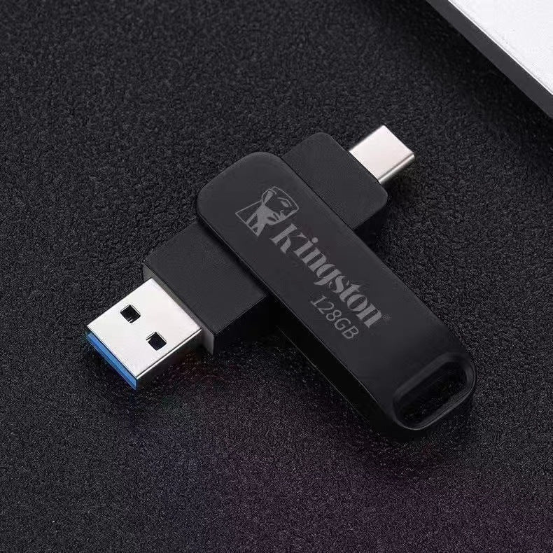 ذاكرة فلاش USB-C معدنية دوّارة | 16 جيجابايت إلى 512 جيجابايت