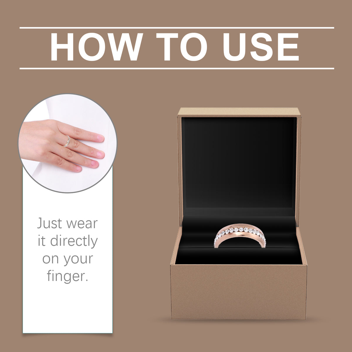 Rose Gold Stainless Steel Ring