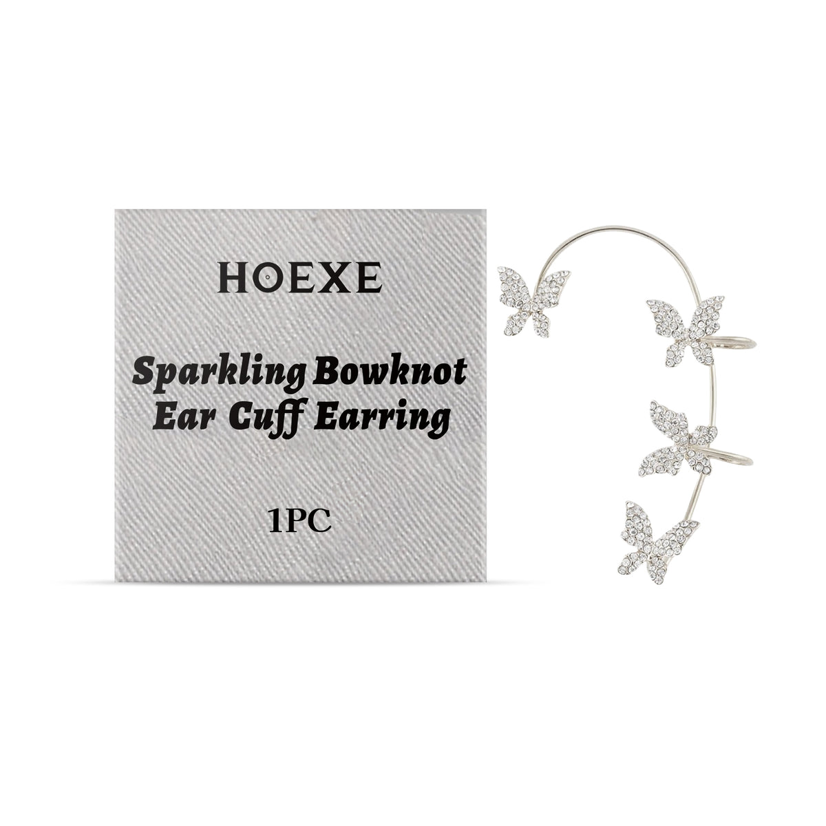 Shiny Bow Ear Clips