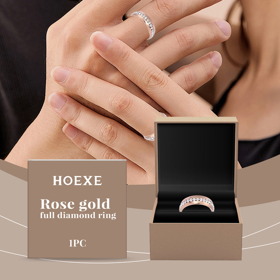 Rose Gold Stainless Steel Ring - alternate view
