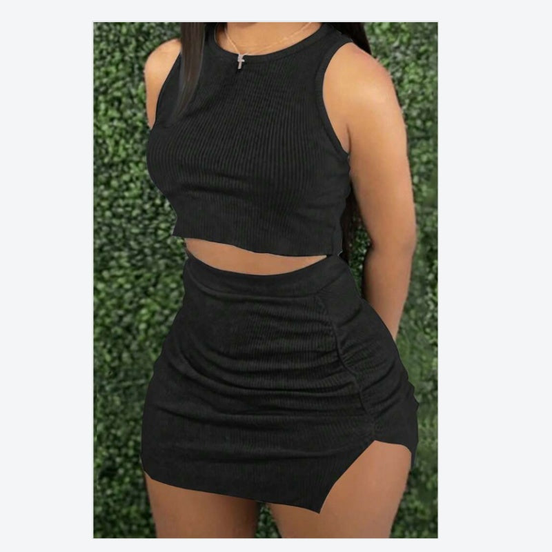 Finiks Gravity | Ribbed Crop Top & Bodycon Skirt Set | Product image 2