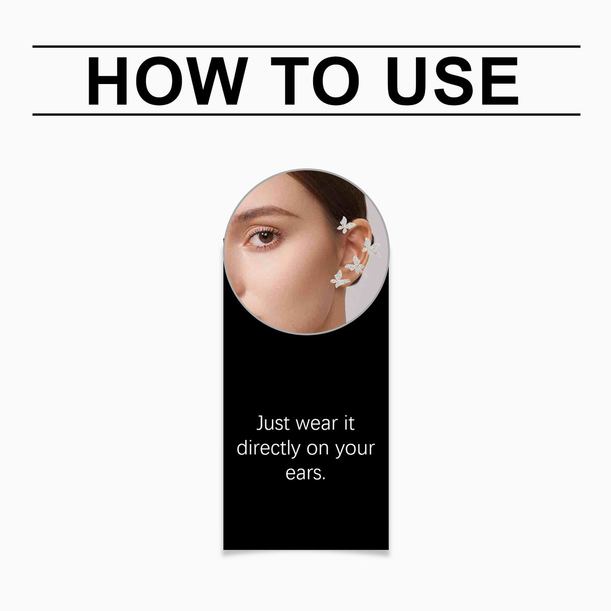 Shiny Bow Ear Clips