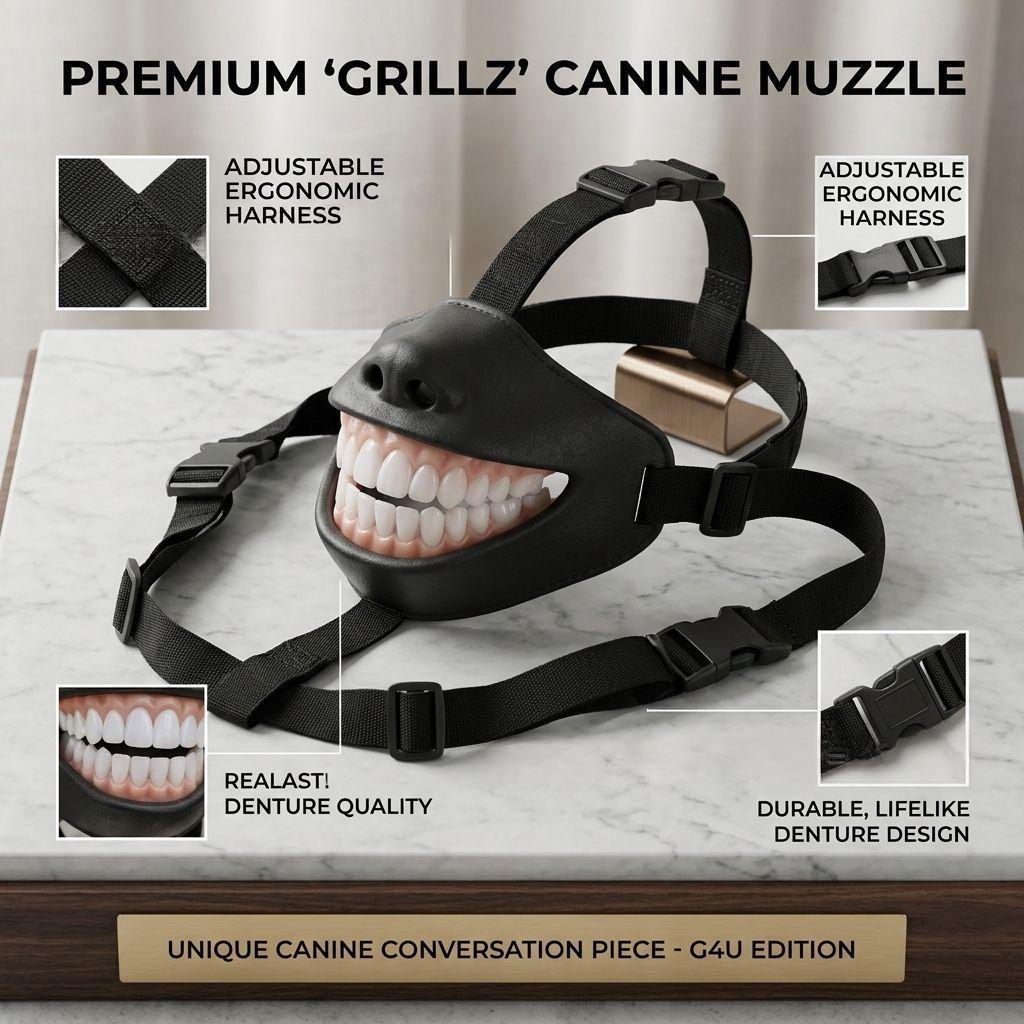 Finiks Gravity | Funny Big Human Smile Dog Mask | Product image 3