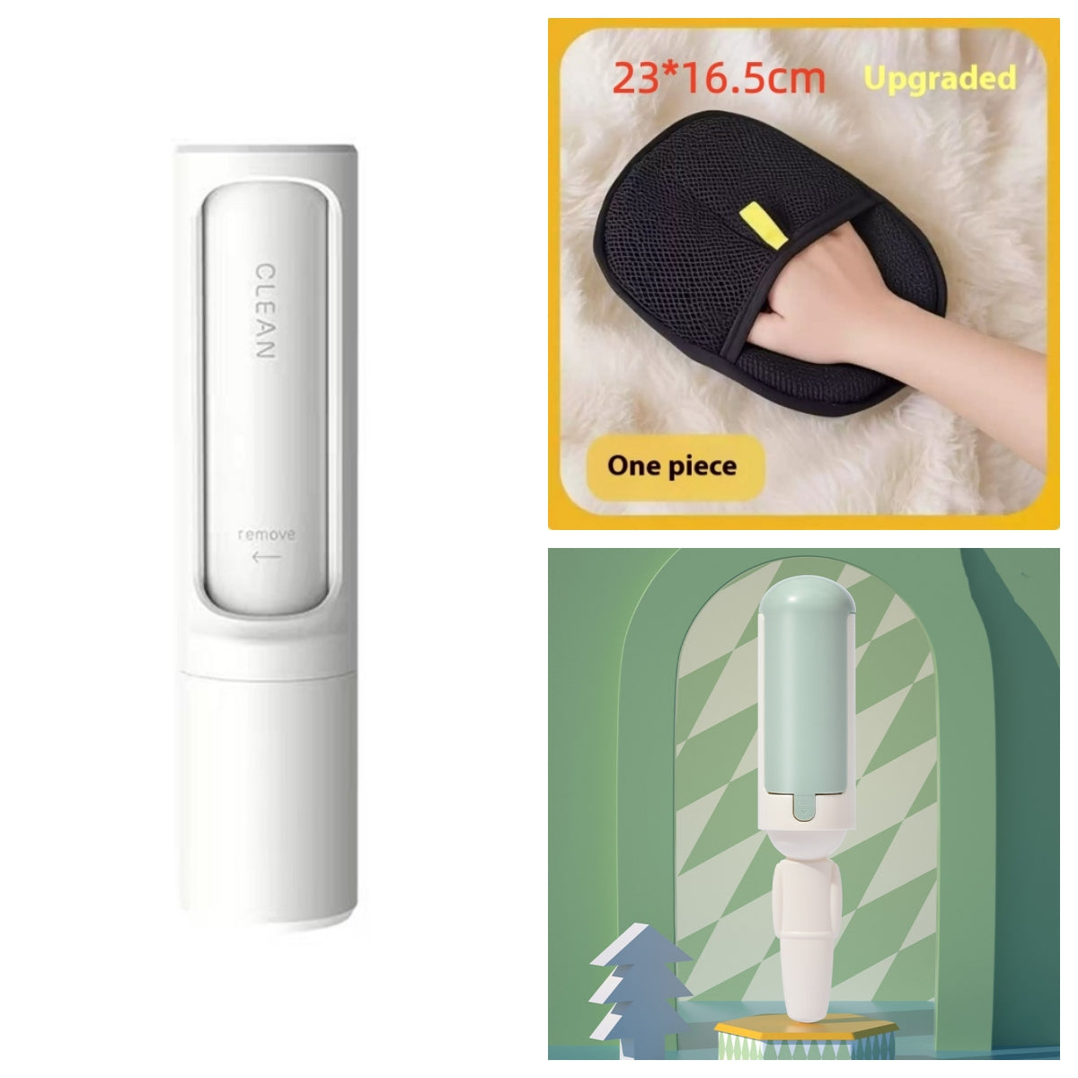 Finiks Gravity | Paws & Purr™ 2-in-1 Self-Cleaning Pet Hair Remover & Lint Roller | Product image 23
