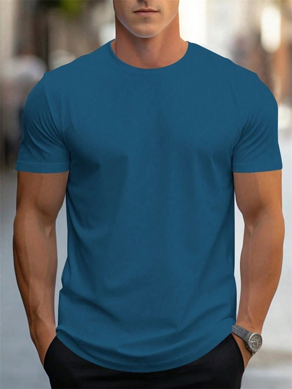Finiks Gravity | Retro Stripe Linen T-Shirt – Relaxed Fit for Men | Product image 3