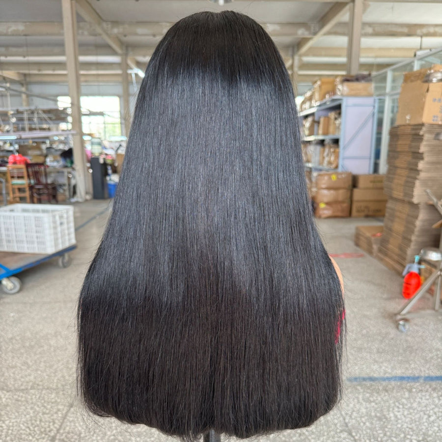 Peluca frontal de encaje rizado 100% cabello humano con 200% de densidad - alternate view